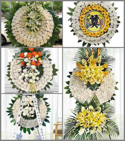 四川成都彭州市军乐镇华光村花圈速递