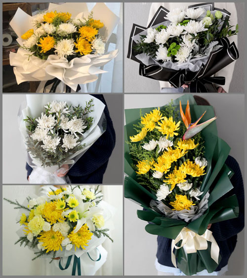 四川成都彭州市军乐镇华光村白事花束代送